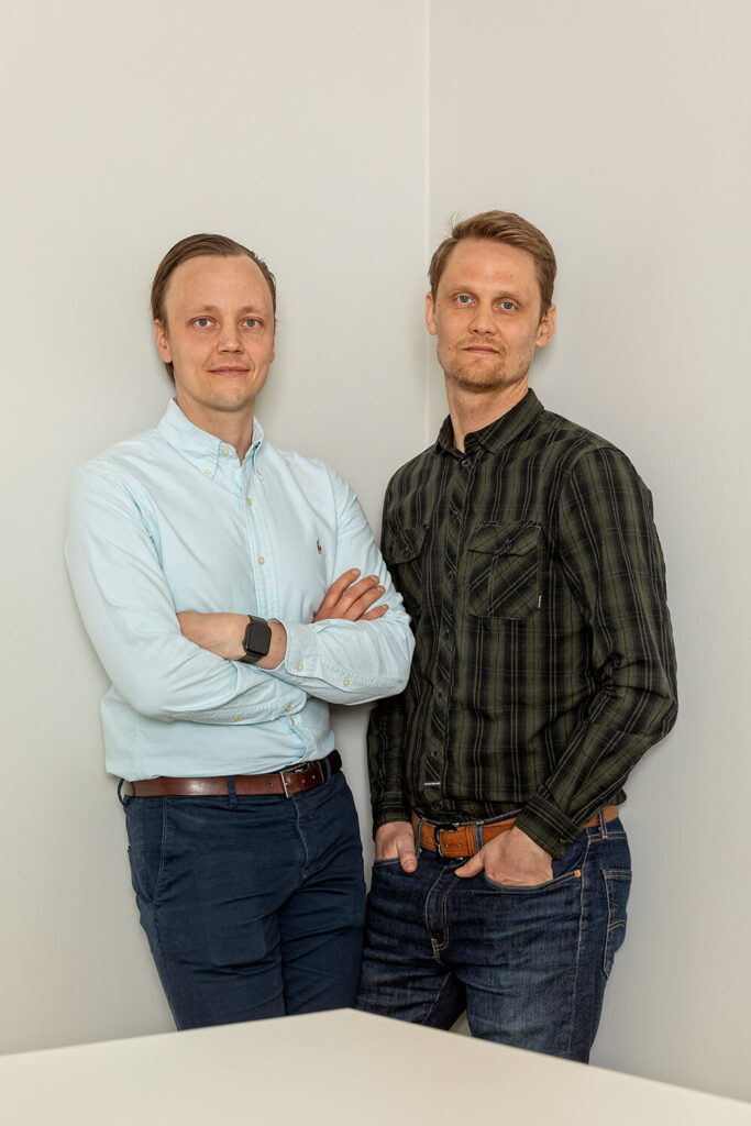 Jens Lennefeldt och Johan Wik från NP3 antog utmaningen att förvandla en sliten fastighet till ett nytt och modernt huvudkontor.